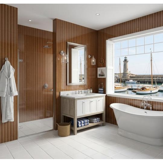 hamptons coastal furdoszoba fahatasu hosszukas fenyes feher csempe falburkolat gres burkolat padlolap jarolap.jpg